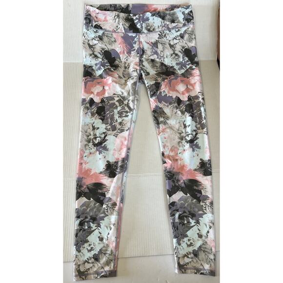 Fabletics Womens Salar Solid Powerhold Ankle Leggings Floral Print X-Large - Picture 1 of 3